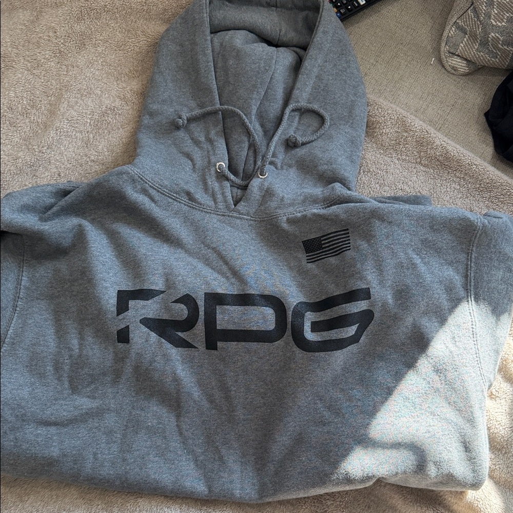 Gray Hoodie with Black RPG Logo